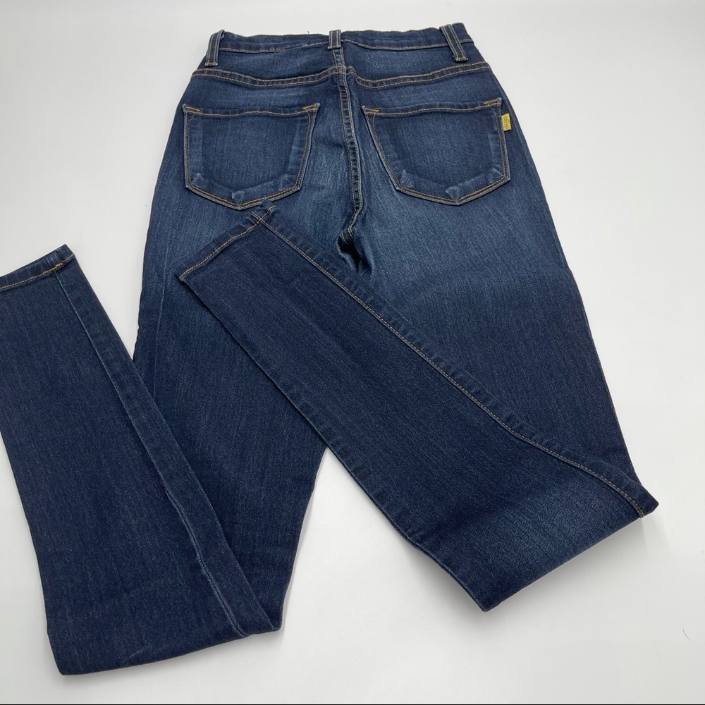 Classic High Waist Skinny Jeans - Dark Denim - Picture 9 of 13
